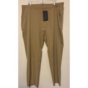 Fabletics Pant Men's 42 X 32 Tan Golf The Only Pant Modern Fit Stretch NEW